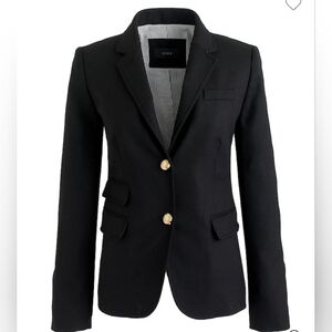 J. Crew Black Schoolboy Blazer